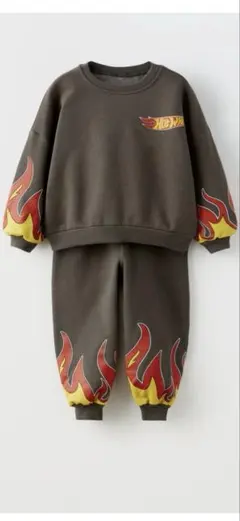 ZARA kids HOT WHEELS スウェットセットアップ　86センチ