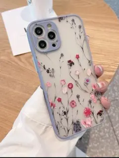iPhoneスマホケース 携帯カバー  クリアケース 花柄 iPhoneケース