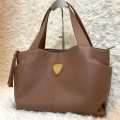 極美品 アタオ ファンクヴィ トートバッグ グレージュ タッセル A4収納可 極美品 アタオ ファンクヴィ トートバッグ グレージュ タッセル A4収納