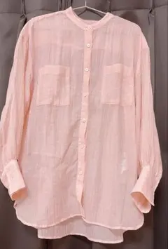 ピンクシアーシャツ