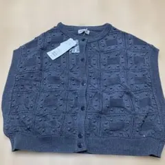 サマンサモスモス　ぽこぽこ幾何学柄ベスト