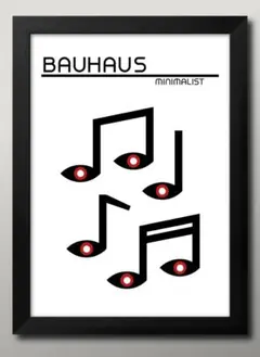 16062■A3アートポスター『バウハウス』絵画 イラスト マット