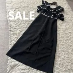 GWセール❗ LILY BROWN 配色フリルワンピース