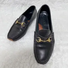GUCCI グッチ ホース ビット ドライビングシューズ 黒系