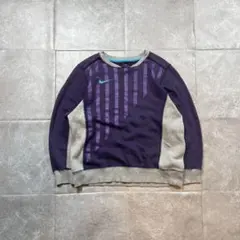 y2k 00s NIKE 短丈ストライプスウェットトレーナー archive S