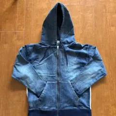 【ほぼ未使用】【Ｍ】 ウォッシュドデニムパーカー