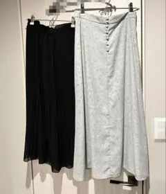 フレアスカート シフォンスカート　夏用スカートセットのサムネイル