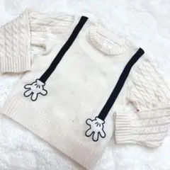 【おしゃれ度UP】futafuta ニット ミッキー Disney 110cm