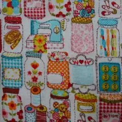 生地 はぎれ 糸 ミシン ボタン はな チェック カントリー カットクロス