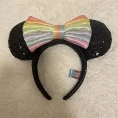 ディズニー ミッキー型カチューシャ 40周年記念 スパンコール