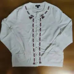 Brooks Brothers ホワイト カーディガン L