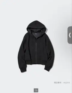 ドライスウェットクロップドフルジップパーカ（長 袖）