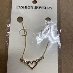 ハート型クリスタルネックレス