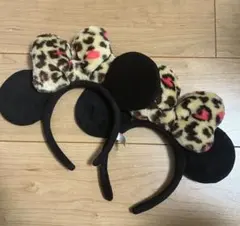 ディズニー カチューシャ ミニー レオパード柄