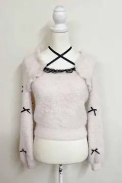 MA*RS チビリボンケープ風ニット ピンク　タグ付き