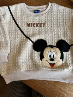 新品！ミッキーマウス刺繍トレーナー 100cm