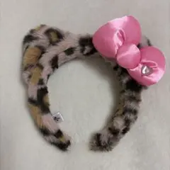 ヒョウ柄　キティーちゃんカチューシャ　ユニバ