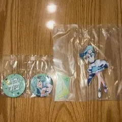 プロセカ1番くじ　雫　アクスタ&缶バッジセット