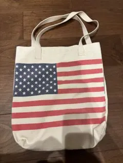 アメリカンアパレル　American Apparelアメリカ国旗トートバッグのサムネイル
