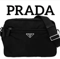 PRADA プラダ　ショルダーバッグ　トートバッグ　黒　ナイロン　ブラック　ロゴ