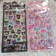 キティ クロミ 3D 立体 シール 2シート