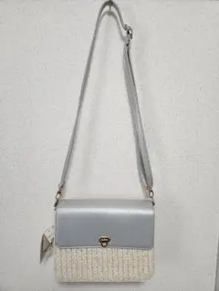 【新品】ショルダーバック　カゴバック　夏