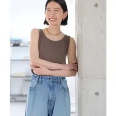 アメリカンホリック　抗菌防臭テレコタンクトップ　モカ　Lサイズ　新品タグ付き