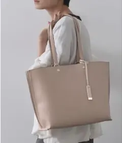 OPAQUE.CLIP バイカラースムーストートバッグ