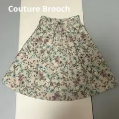 ピンクベージュ 花柄 スカート Couture Brooch 春服