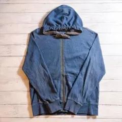 GAP ジップアップパーカー インディゴデニム風 Mサイズ
