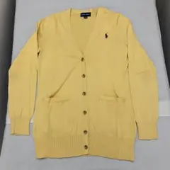 美品 ポロ ラルフ　ラルフローレン Vネック カーディガン　lady's v L