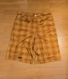 FUC ブラウン チェック柄 ショートパンツ 新品タグ付き