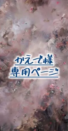 かえで様専用ページ