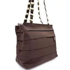 【美品】Salvatore Ferragamo ヴァラリボンチェーントートバッグ