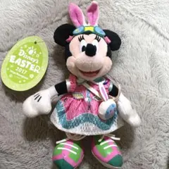 【美品】東京ディズニーランド2017イースター ミニーぬいぐるみバッジ