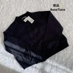 新品✨RoseTiara 　ジャケットノーカラー42 L 定価23000円✨のサムネイル