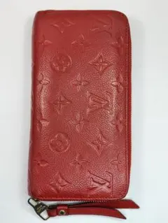 LOUIS VUITTON アンプラント ポルトフォイユ クレマンス 赤