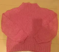 JOURNAL STANDARDリブ編みピンクニットセーター