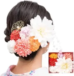 髪飾り 8点セット 和装 振袖 結婚式 成人式 卒業式 浴衣 ヘアアクセサリー