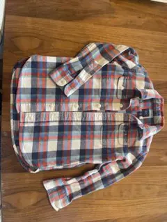 GapKids チェック柄長袖シャツ XS