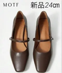 SHEIN MOTF PREMIUMストラップ付きパンプスフラットシューズ24㎝