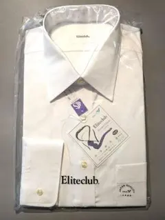 未使用 日本製 Eliteclub ホワイト ドレスシャツ 39
