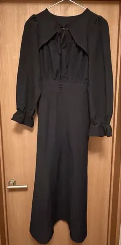 RETRO GIRL ロングワンピース ブラック