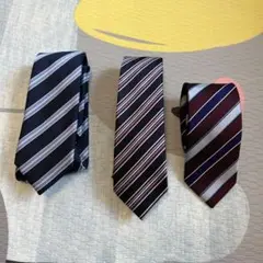 ストライプネクタイ3本セット