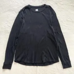 GAP ギャップ ワッフル 長袖Tシャツ カットソー ブラックのサムネイル