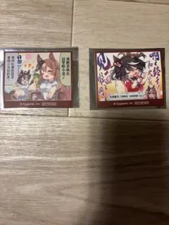 ウマ娘 上海コラボカフェ 海外限定 入場特典シール 2枚セット カレン