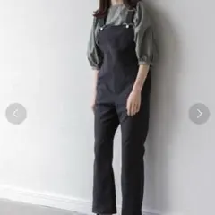 【美品】yuw ユウ オールインワン サロペット 黒