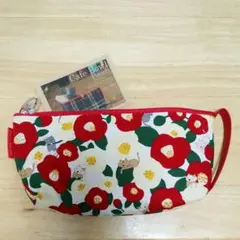 カフェボウルポーチ　ペンケース　猫柄