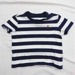 ラルフローレン ボーダーTシャツ 半袖 ネイビー系 キッズ