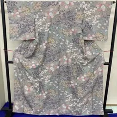 ☆中古品☆小物　単品　正絹　小紋　KM-011-26